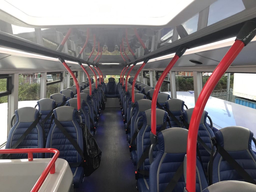 Double Deck Bus UPPER level with 51 Seats - Yelloways
