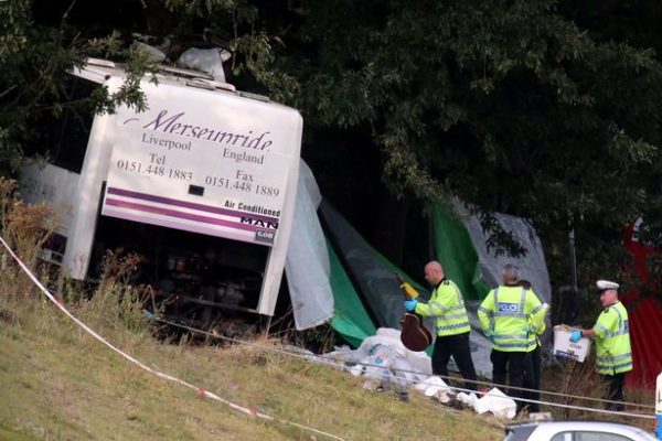 Merseyside Travel coach accident 2012